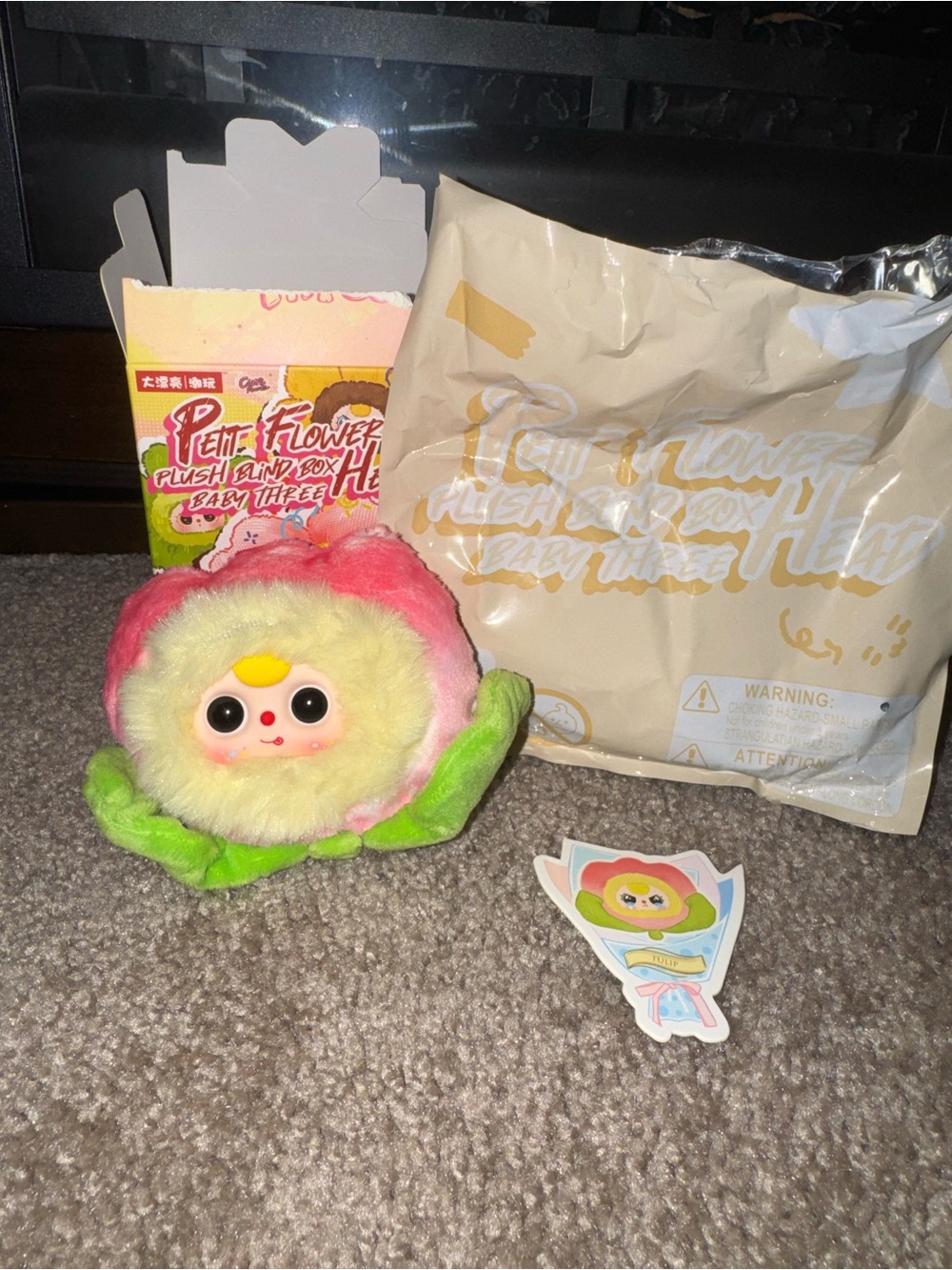 Baby Three Petit Flower Head Confirmed Blind Box